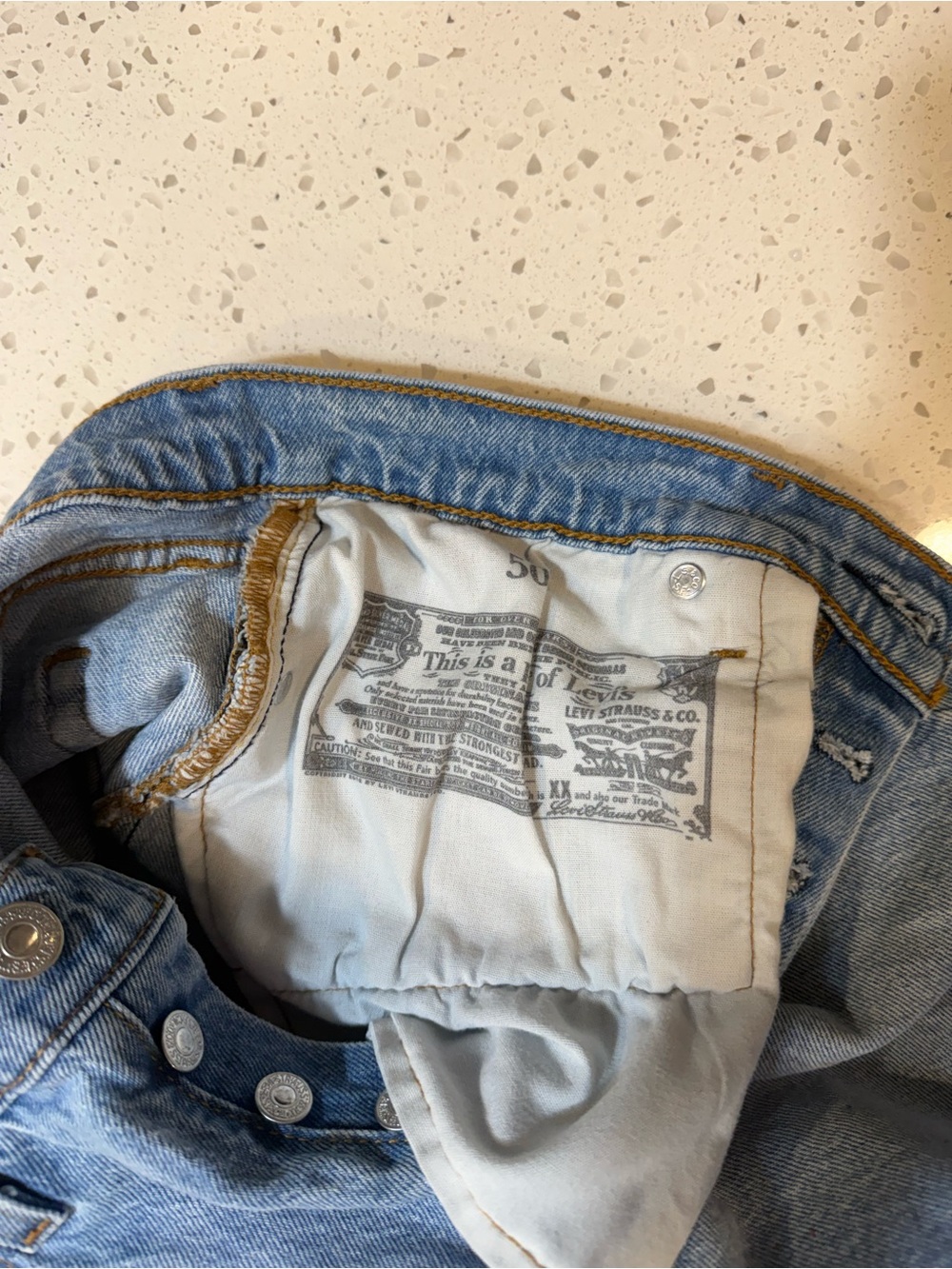Levi's 501® Original Light Blue Straight-Leg Jeans - Picture 7 of 7